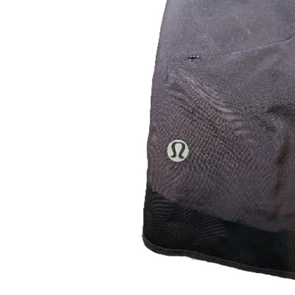 Lululemon Womens Black Fold Top Running Shorts 6 - Picture 5 of 7